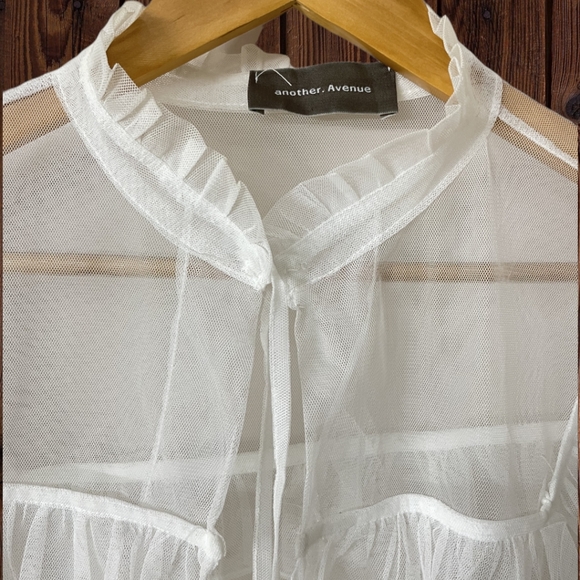 Women Mesh Sheer Top - Picture 7 of 9